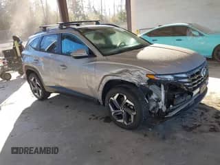 2022 Hyundai Tucson SEL Convenience with VIN KM8JFCA10NU058343, listed as a IAAI auction lot 43454319 with 60,837 mi miles and . Bid and sale history available at DreamBid. Image 1.