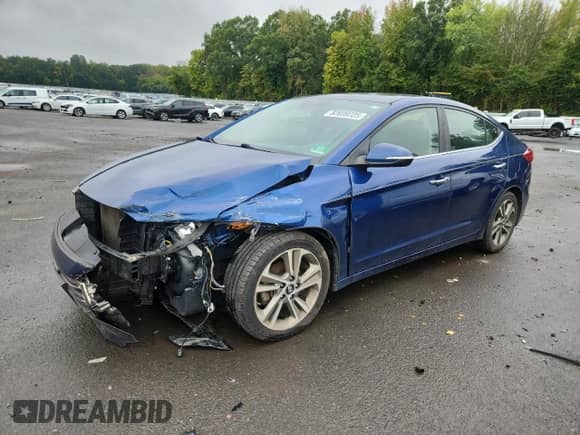 2017 Hyundai Elantra SE with VIN 5NPD84LF3HH043148, listed as a Copart auction lot 82039725 with 99,937 mi miles and Salvage title. Bid and sale history available at DreamBid. Image 1.