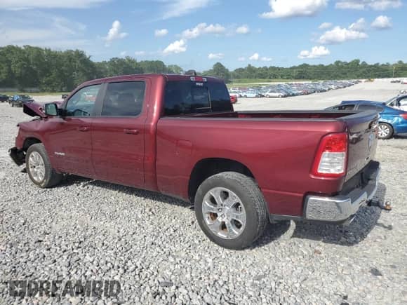 2022 Ram 1500 Big Horn with VIN 1C6RREMT4NN464263, listed as a Copart auction lot 61414375 with 10,704 mi miles and Salvage title. Bid and sale history available at DreamBid. Image 2.