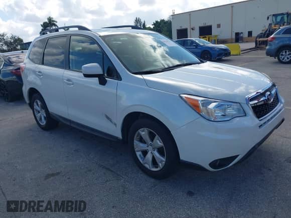 2014 Subaru Forester Premium with VIN JF2SJAEC1EH493227, listed as a IAAI auction lot 43534322 with 40,546 mi miles and . Bid and sale history available at DreamBid. Image 1.