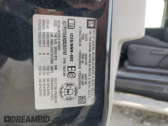 2013 GMC Sierra 1500 Work Truck z VIN 3GTP2TEA8DG350747, wystawiony jako Copart lot #75868334 z przebiegiem 129 234 mil mil oraz Czysty tytuł • Clean title. Historia ofert i sprzedaży dostępna na DreamBid. Obrazek 12.