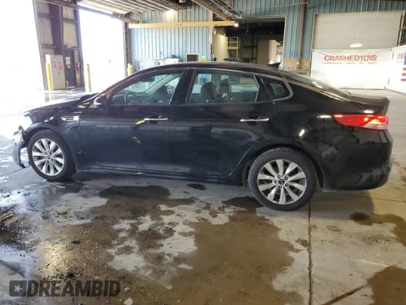 2016 Kia Optima EX with VIN 5XXGU4L31GG095791, listed as a Copart auction lot 70002625 with 111,620 mi miles and Salvage title. Bid and sale history available at DreamBid. Image 2.