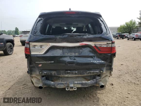 2018 Dodge Durango Citadel Anodized Platinum with VIN 1C4SDJET7JC328067, listed as a Copart auction lot 60412275 with 106,683 mi miles and Clean title. Bid and sale history available at DreamBid. Image 6.