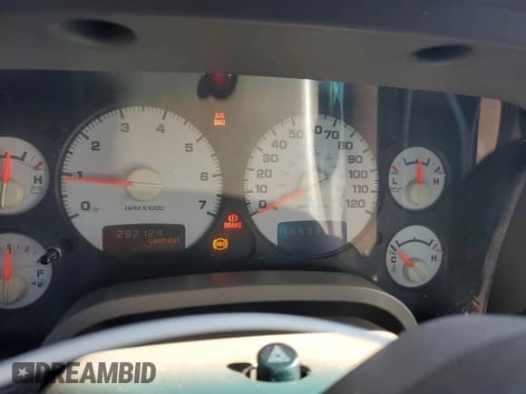 2003 Dodge 2500 ST with VIN 3D7KU28D23G810008, listed as a Copart auction lot 58094825 with 282,124 mi miles and Salvage title. Bid and sale history available at DreamBid. Image 9.