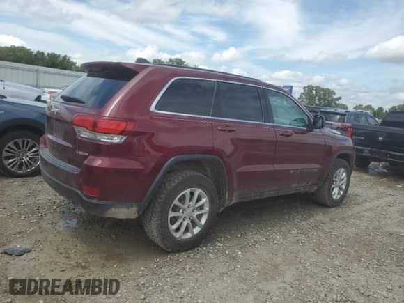 2022 Jeep Grand Cherokee Laredo X z VIN 1C4RJFAG1NC113951, wystawiony jako Copart lot #67977025 z przebiegiem 42 295 mil mil oraz Szkoda całkowita • Salvage title. Historia ofert i sprzedaży dostępna na DreamBid. Obrazek 3.