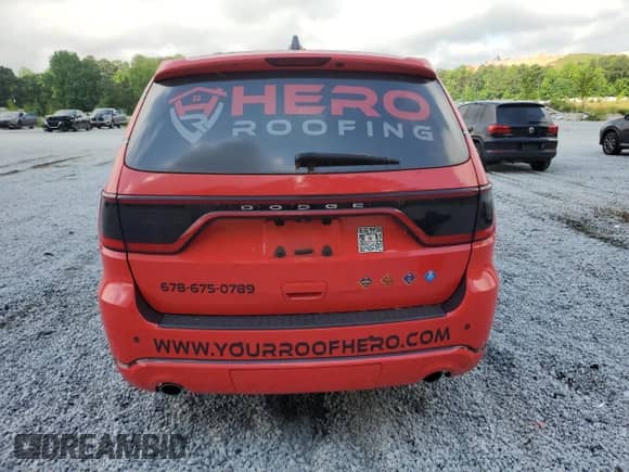 2018 Dodge Durango SXT with VIN 1C4RDJAGXJC279843, listed as a Copart auction lot 57187615 with Not provided miles and Salvage title. Bid and sale history available at DreamBid. Image 6.