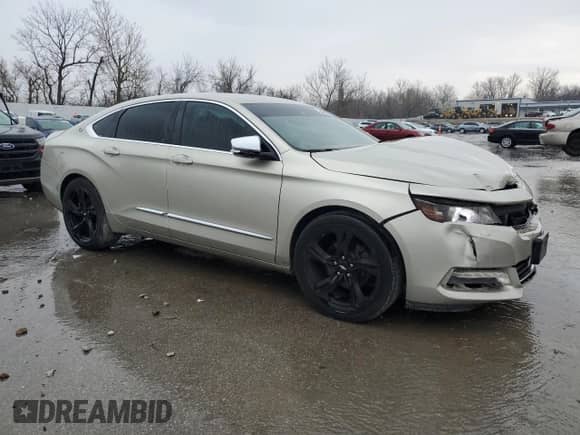 2015 Chevrolet Impala LTZ with VIN 2G1165S36F9111165, listed as a Copart auction lot 50450315 with 214,694 mi miles and Salvage title. Bid and sale history available at DreamBid. Image 4.