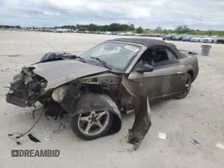 2001 Ford Mustang SVT Cobra z VIN 1FAFP46V51F233537, wystawiony jako Copart lot #81497604 z przebiegiem Nie podano mil oraz Szkoda całkowita • Salvage title. Historia ofert i sprzedaży dostępna na DreamBid. Obrazek 1.