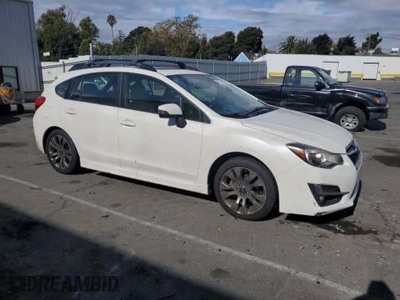 2015 Subaru Impreza Special Sports Premium with VIN JF1GPAU62F8297643, listed as a Copart auction lot 86128495 with 106,875 mi miles and Clean title. Bid and sale history available at DreamBid. Image 4.
