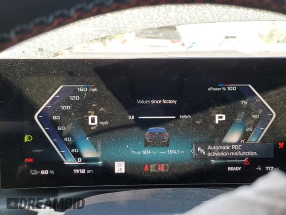 2024 BMW i4 M50 с VIN WBY33AW02RFT12430, выставлен на аукционе Copart как лот 66215285 с пробегом 1 614 миль миль и Списание • Salvage title. История ставок и продаж доступна на DreamBid. Изображение 9.