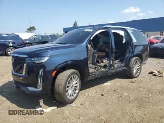 2021 Cadillac Escalade Premium Luxury with VIN 1GYS4BKL4MR348783, listed as a Copart auction lot 68062585 with Not provided miles and Salvage title. Bid and sale history available at DreamBid. Image 1.