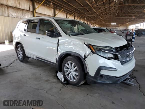 2019 Honda Pilot LX z VIN 5FNYF5H15KB012886, wystawiony jako Copart lot #64331805 z przebiegiem 57 764 mil mil oraz Szkoda całkowita • Salvage title. Historia ofert i sprzedaży dostępna na DreamBid. Obrazek 4.