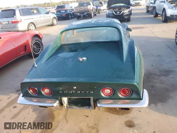 1973 Chevrolet Corvette с VIN 1Z37J3S417679, выставлен на аукционе Copart как лот 77252164 с пробегом Не указан миль и На запчасти • Non repairable. История ставок и продаж доступна на DreamBid. Изображение 6.