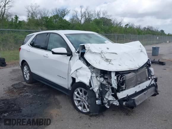 2020 Chevrolet Equinox LT with VIN 3GNAXKEV7LS738155, listed as a IAAI auction lot 41947342 with 54,998 mi miles and . Bid and sale history available at DreamBid. Image 1.