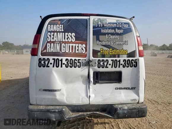 2005 Chevrolet Express Cargo с VIN 1GCGG29V851114768, выставлен на аукционе Copart как лот 61681045 с пробегом 218 087 миль миль и Списание • Salvage title. История ставок и продаж доступна на DreamBid. Изображение 6.