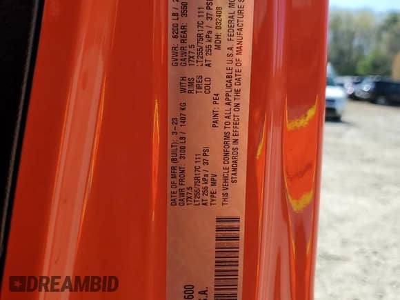 2023 Jeep Wrangler with VIN 1C4JJXN67PW685600, listed as a Copart auction lot 55263975 with Not provided miles and Salvage title. Bid and sale history available at DreamBid. Image 12.