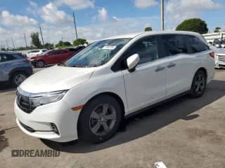 2021 Honda Odyssey EX с VIN 5FNRL6H59MB044202, выставлен на аукционе Copart как лот 71935795 с пробегом 64 753 миль миль и Чистый • Clean title. История ставок и продаж доступна на DreamBid. Изображение 1.