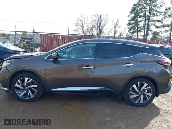 2015 Nissan Murano Platinum with VIN 5N1AZ2MGXFN243612, listed as a IAAI auction lot 41427694 with 145,902 mi miles and . Bid and sale history available at DreamBid. Image 15.