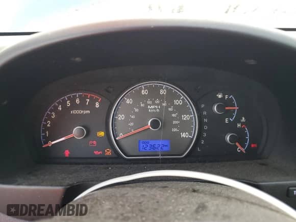 2007 Hyundai Elantra GLS with VIN KMHDU46D17U146719, listed as a Copart auction lot 85801305 with 123,622 mi miles and Salvage title. Bid and sale history available at DreamBid. Image 9.