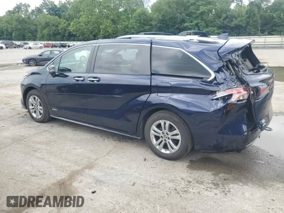 2021 Toyota Sienna Limited z VIN 5TDESKFC8MS034235, wystawiony jako Copart lot #63770035 z przebiegiem 50 981 mil mil oraz Szkoda całkowita • Salvage title. Historia ofert i sprzedaży dostępna na DreamBid. Obrazek 2.