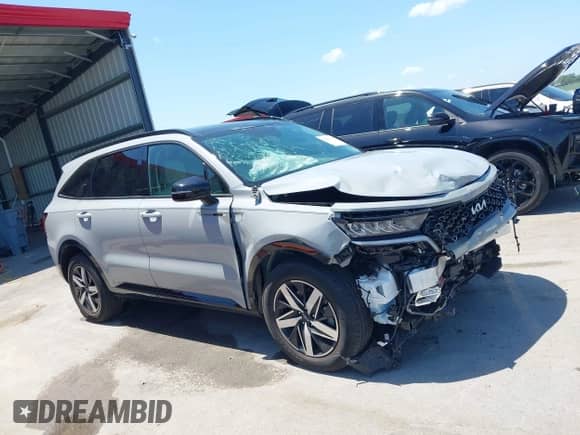 2023 Kia Sorento EX with VIN 5XYRH4LF5PG228054, listed as a IAAI auction lot 42641510 with 16,596 mi miles and . Bid and sale history available at DreamBid. Image 13.