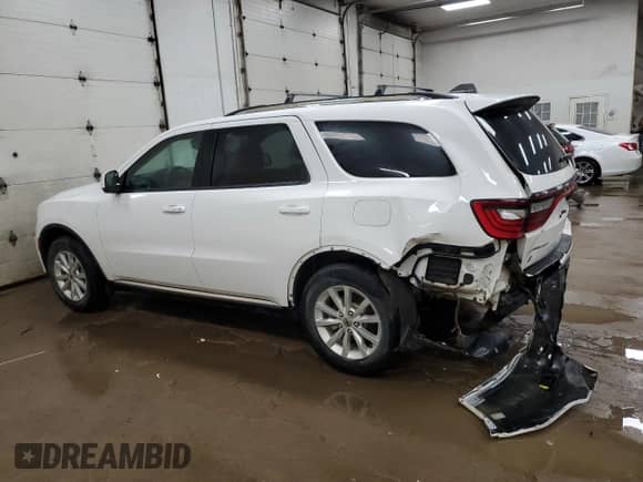 2022 Dodge Durango SXT with VIN 1C4RDJAG6NC173587, listed as a Copart auction lot 59383545 with 49,137 mi miles and Salvage title. Bid and sale history available at DreamBid. Image 2.