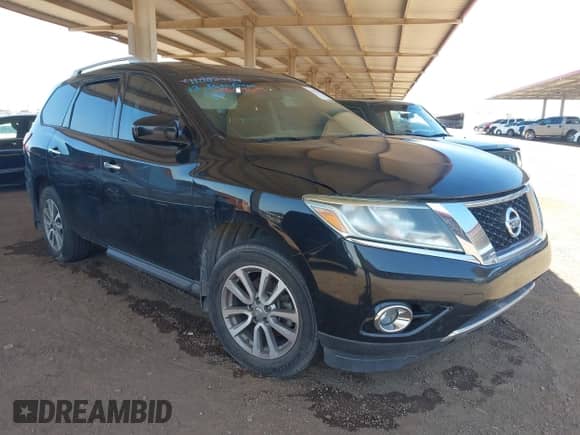 2013 Nissan Pathfinder SV with VIN 5N1AR2MN5DC601335, listed as a IAAI auction lot 42675677 with 175,716 mi miles and . Bid and sale history available at DreamBid. Image 1.