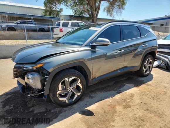 2023 Hyundai Tucson Limited with VIN 5NMJECAE0PH269627, listed as a Copart auction lot 71186745 with 19,786 mi miles and Salvage title. Bid and sale history available at DreamBid. Image 1.