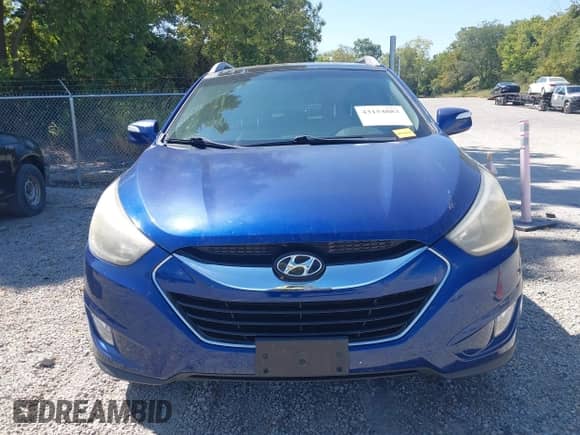 2014 Hyundai Tucson SE with VIN KM8JU3AGXEU804730, listed as a IAAI auction lot 43154883 with 116,472 mi miles and . Bid and sale history available at DreamBid. Image 13.