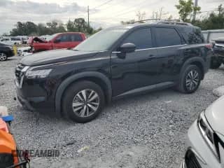 2023 Nissan Pathfinder SL с VIN 5N1DR3CA6PC249727, выставлен на аукционе Copart как лот 80338175 с пробегом 40 497 миль миль и Списание • Salvage title. История ставок и продаж доступна на DreamBid. Изображение 1.