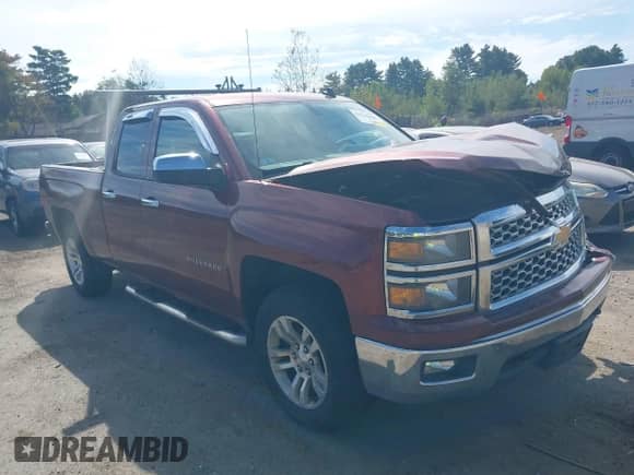 2014 Chevrolet Silverado 1500 LT with VIN 1GCVKREC5EZ235455, listed as a IAAI auction lot 43222442 with Not provided miles and . Bid and sale history available at DreamBid. Image 1.