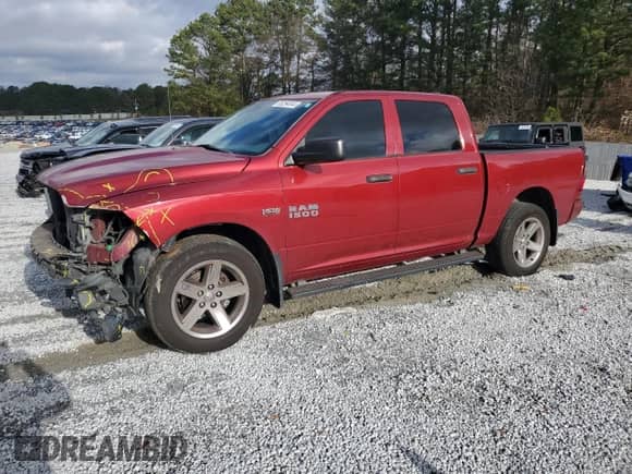 2013 Ram 1500 Tradesman with VIN 1C6RR6KT8DS724317, listed as a Copart auction lot 86254044 with 196,369 mi miles and Salvage title. Bid and sale history available at DreamBid. Image 1.