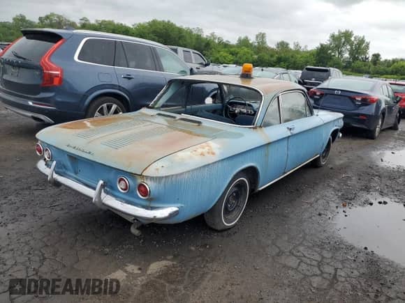 1960 Chevrolet Corvair с VIN 00927W262255, выставлен на аукционе Copart как лот 58081165 с пробегом 41 585 миль миль и Чистый • Clean title. История ставок и продаж доступна на DreamBid. Изображение 3.