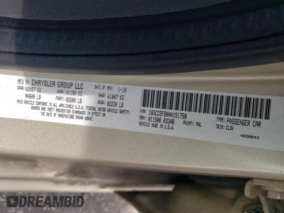 2010 Dodge Avenger R/T с VIN 1B3CC5FB0AN151758, выставлен на аукционе Copart как лот 67956224 с пробегом 93 400 миль миль и Списание • Salvage title. История ставок и продаж доступна на DreamBid. Изображение 12.