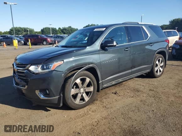 2018 Chevrolet Traverse LT с VIN 1GNEVHKW1JJ159376, выставлен на аукционе Copart как лот 69590095 с пробегом 70 618 миль миль и Списание • Salvage title. История ставок и продаж доступна на DreamBid. Изображение 1.