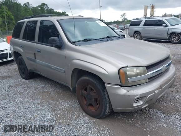 2003 Chevrolet TrailBlazer LT z VIN 1GNDT13S232372015, wystawiony jako IAAI lot #41957846 z przebiegiem 187 503 mil mil oraz . Historia ofert i sprzedaży dostępna na DreamBid. Obrazek 1.