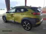 2019 Hyundai Kona Ultimate with VIN KM8K53A58KU272129, listed as a Copart auction lot 80821665 with 62,228 mi miles and Non repairable. Bid and sale history available at DreamBid. Image 2.