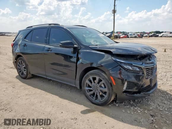 2022 Chevrolet Equinox RS with VIN 2GNAXMEV9N6153624, listed as a Copart auction lot 84992295 with 49,463 mi miles and Salvage title. Bid and sale history available at DreamBid. Image 4.