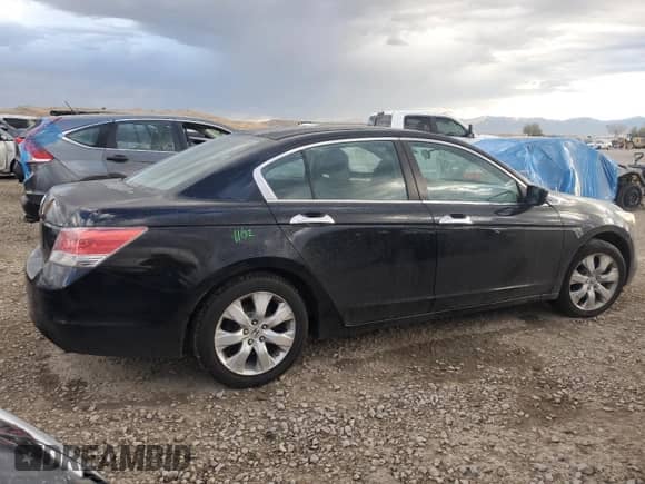 2009 Honda Accord EX with VIN 1HGCP36789A018415, listed as a Copart auction lot 81954375 with 141,842 mi miles and Salvage title. Bid and sale history available at DreamBid. Image 3.