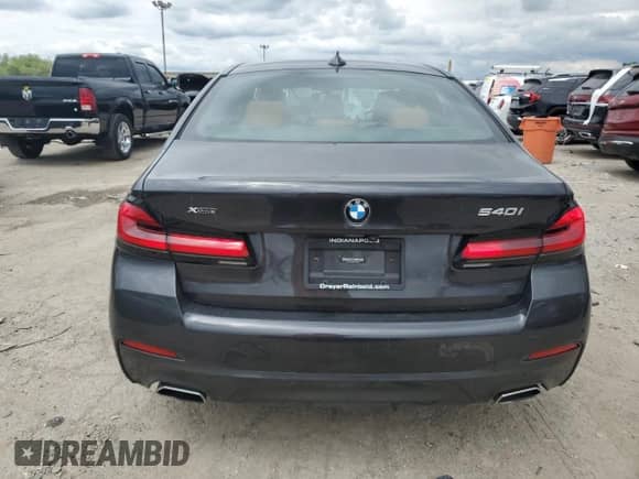 2021 BMW 5 Series 540i xDrive with VIN WBA73BJ05MWW99867, listed as a Copart auction lot 69265535 with 56,512 mi miles and Salvage title. Bid and sale history available at DreamBid. Image 6.