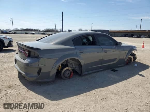 2023 Dodge Charger SRT Hellcat Redeye Widebody with VIN 2C3CDXL9XPH557898, listed as a Copart auction lot 47227935 with Not provided miles and Salvage title. Bid and sale history available at DreamBid. Image 3.