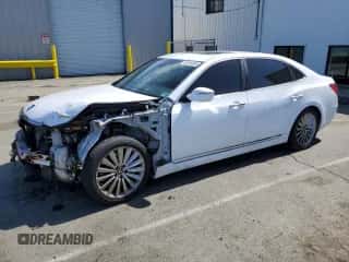 2016 Hyundai Equus Signature with VIN KMHGH4JH7GU102039, listed as a Copart auction lot 52618085 with 138,794 mi miles and Salvage title. Bid and sale history available at DreamBid. Image 1.