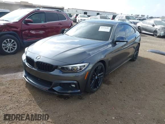 2018 BMW 4 Series 440i with VIN WBA4J5C55JBF07372, listed as a IAAI auction lot 41878383 with 68,043 mi miles and . Bid and sale history available at DreamBid. Image 2.