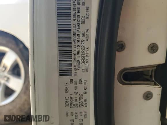 2015 Ram 1500 Tradesman with VIN 1C6RR6FT2FS591972, listed as a Copart auction lot 61447925 with 243,988 mi miles and Salvage title. Bid and sale history available at DreamBid. Image 12.