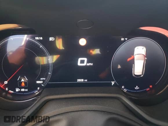 2024 Dodge Hornet GT Plus with VIN ZACNDFBN3R3A10607, listed as a Copart auction lot 60282634 with 2,608 mi miles and Salvage title. Bid and sale history available at DreamBid. Image 9.