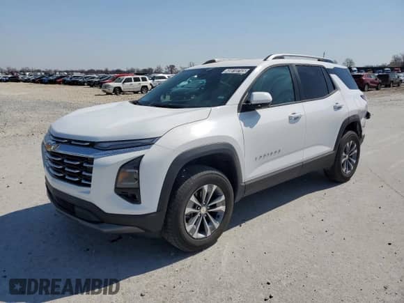 2025 Chevrolet Equinox FWD LT с VIN 3GNAXHEG6SL216646, выставлен на аукционе Copart как лот 48810745 с пробегом 5 352 миль миль и Чистый • Clean title. История ставок и продаж доступна на DreamBid. Изображение 1.