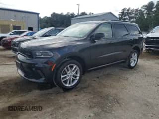 2024 Dodge Durango GT Plus z VIN 1C4RDJDG3RC192311, wystawiony jako Copart lot #81291145 z przebiegiem 50 595 mil mil oraz Czysty tytuł • Clean title. Historia ofert i sprzedaży dostępna na DreamBid. Obrazek 1.