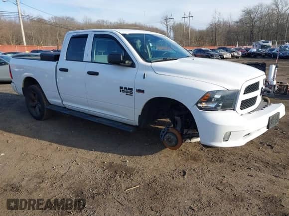 2019 Ram 1500 Express z VIN 1C6RR7FT0KS578136, wystawiony jako IAAI lot #41609846 z przebiegiem 57 888 mil mil oraz . Historia ofert i sprzedaży dostępna na DreamBid. Obrazek 1.