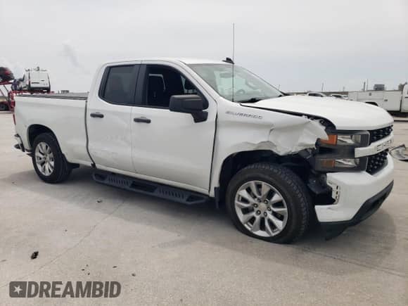 2021 Chevrolet Silverado 1500 Custom with VIN 1GCRWBEK6MZ339388, listed as a Copart auction lot 65214035 with 90,012 mi miles and Salvage title. Bid and sale history available at DreamBid. Image 4.