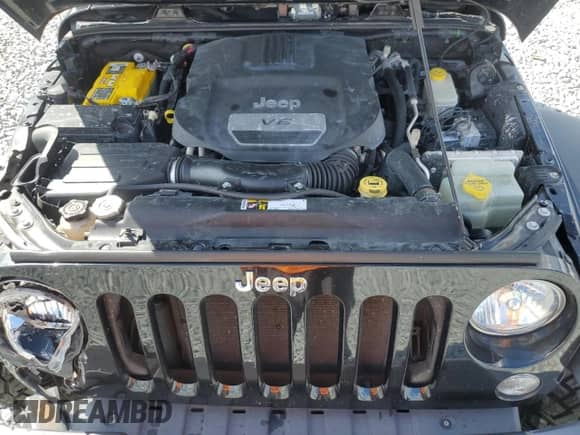 2016 Jeep Wrangler Rubicon z VIN 1C4BJWCG1GL197383, wystawiony jako Copart lot #87363325 z przebiegiem 44 223 mil mil oraz Szkoda całkowita • Salvage title. Historia ofert i sprzedaży dostępna na DreamBid. Obrazek 11.